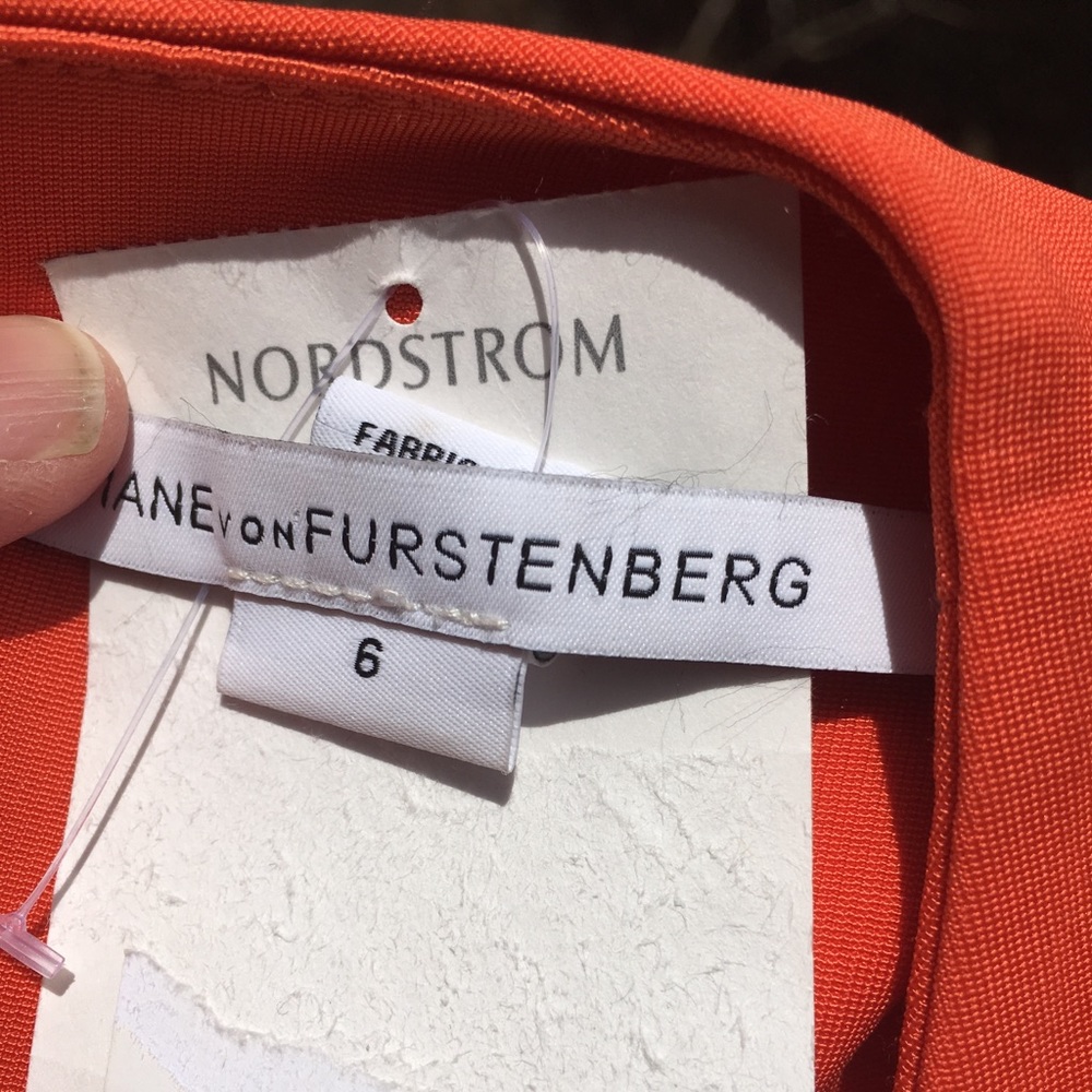 NWT Diane vonFurstenberg Sz 6 Orange - Picture 4 of 7